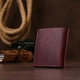 Портмоне кожаное Shvigel leather-16499 Бордовое - изображение 7