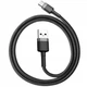 Дата кабель USB 3.1 AM to Type-C 0.5m 3A grey-black Baseus (CATKLF-AG1) - зображення 1
