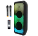 Мощная Акустическая система 2*80 Вт 2 микрофона Goldteller GT-5060 RGB LED USB/SD/FM/Bluetooth черная - изображение 2