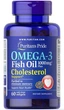 Omega-3 риб'ячий жир Fish Oil Plus Cholesterol Support Puritan's Pride 60 капсул (PP322) - зображення 1