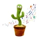 Говорящий танцующий кактус с подсветкой Dancing Cactus 32 см, поющий, повторюшка (122489) - изображение 1
