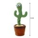 Говорящий танцующий кактус с подсветкой Dancing Cactus 32 см, поющий, повторюшка (122489) - изображение 5