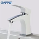 Смеситель для умывальника Gappo Jacob белый хром G1007-7 - изображение 4