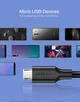 Кабель Ugreen US289 USB 2.0 to Micro Cable Nickel Plating 2A 2 м Black (60138) (6957303861385) - изображение 4
