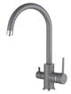Кухонный смеситель Aquasanita Sabiaduo 2963 Alumetallic 202 Серый - изображение 1