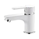 Смеситель для умывальника белый латунный IBERGRIF SQUARE M11022W White - изображение 2