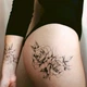 Велике тимчасове татуювання Тату 19*12 см "Квіти" - зображення 7