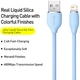 Кабель Baseus Jelly Liquid Silica Gel Fast Charging Data Cable USB to iP 2.4 A 1.2 m Blue (CAGD000003) - изображение 2