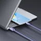 Кабель Baseus Crystal Shine Series Fast Charging Data Cable USB to Type-C 100 W 2 m Purple (CAJY000505) - изображение 8