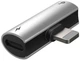 Адаптер Baseus iP Male to Dual iP Female Adapter L46 Silver/Black (CAL46-S1) - изображение 2