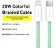 Кабель Baseus Dynamic Series Fast Charging Data Cable Type-C to iP 20 W 2 m Green (CALD000106) - зображення 2
