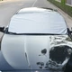 Накидка чохол на лобове скло автомобіля від снігу та сонця 2 x присоски (IS33) - зображення 5
