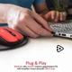 Мышь Promate Contour Wireless Red (contour.red) - изображение 5
