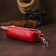 Ключниця жіноча з натуральної шкіри SHVIGEL червоного кольору (bg165fash37) - зображення 10