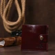 Кожаное Женское Портмоне Shvigel 16442 Бордовый (139781) - изображение 6