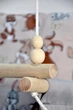Детская качеля подвесная Infancy Зайчики из натурального дерева серая основа от 7 месяцев до 5 лет - изображение 3