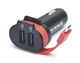 Автомобильное зарядное устройство REAL-EL CA-35 (3USBx3.4A) Black/Orange + кабель microUSB - изображение 3