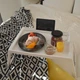 Переносний столик - піднос зі ніжками, що складаються для ноутбука IKEA KLIPSK білий 002.588.82 - зображення 14