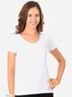 Футболка нательная женская хлопковая Jiber 674 L Белая (8680157628672) - изображение 1