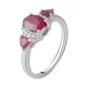 Серебряное кольцо с натуральным рубином 2.732ct, вес изделия 2,89 гр (2065326) - изображение 1
