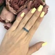 Серебряное кольцо с топазом Лондон Блю 0.671ct, вес изделия 1,92 гр (2091813) - изображение 3