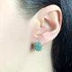 Серебряные серьги с натуральным изумрудом 2.41ct (2043393) - изображение 3