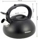 Чайник Ofenbach Happy Kettle 2.5л з нержавіючої сталі зі свистком, чорний матовий (NB-100302) - зображення 3