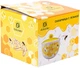 Керамическая сахарница с керамической ложкой Sweet Honey 450мл, белая с желтым (BD-DM788-HN) - изображение 2