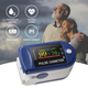 Электронный пульсоксиметр на палец JETIX Pulse Oximeter Blue + батарейки в комплекте (Гарантия 12 месяцев) - изображение 6