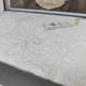 Винтажное жаккардовое покрывало с наволочками DIAMOND MONAKO KREM 240х260см крем - изображение 3