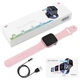 Smart Watch HW37, WearfitPro, Aluminium, голосовий виклик, pink - зображення 4