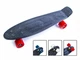 Пенні борд Penny Board Classic Plain матові колеса чорний - зображення 1