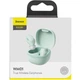 Наушники Bluetooth беспроводные Baseus WM01 вакуумные с микрофоном Green - изображение 3
