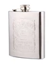 Фляжка для алкоголя FO Hip Flask из нержавеющей стали с выгравированным логотипом Jack Daniel's Old 280 мл 10 oz Серебристая - изображение 1