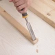 Стамеска по дереву Tolsen Wood Chisel 8 мм долото плоское прямое HRC 58-60 Черная с оранжевым - изображение 8