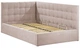 Кровать Chester с боковой спинкой Comfort 90 x 190 см Rosto 13 С подъемным механизмом и нишей для белья Мокко - изображение 2