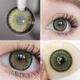 Линзы цветные без диоптрий зелёные Diamond Green + контейнер для хранения - изображение 1