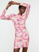 Платье-футболка короткое летнее женское Trendyol TPRSS22EL0482 36 Multi Color (8683045813563) - изображение 1