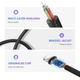 Кабель UGREEN US211 Lightning - 3.5mm F Audio Adapter 10см - изображение 6