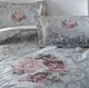 Винтажное жаккардовое двустороннее покрывало с наволочками Dantela Vita ELITA GRI 260х260см серый - изображение 3