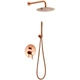 Душовий комплект прихованого монтажу Rea Lungo rose gold (REA-P4111) - зображення 1