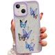 Чохол накладка для Apple iPhone 11 Pro Alitek Batterfly Метелики з блискітками Purple (65430) - зображення 5