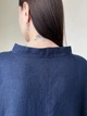 Льняна простора сукня темно-синя XL - linen island (132800) - зображення 3