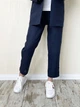 Льняные брюки темно-синие XL - linen island (132689) - изображение 3