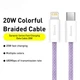 Кабель Baseus Dynamic Series Fast Charging USB-C to Lightning 20W 1m Purple (CALD000005) - изображение 2