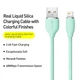 Кабель Baseus Jelly Liquid Silica Gel USB 2.0 to Lightning 12W 2.4A Fast Charging 2m Green (CAGD000106) - зображення 2