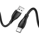 Кабель USB HOCO X61 Ultimate Silicone Type-C (3A) (1M) Чорний - изображение 1