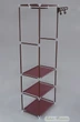 Стойка для одежды COSTWAY PB3 170×55×36 см з 3 полками коричневого цвета - изображение 4