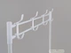 Стойка полка вешалка COSTWAY PRW 160×60×29 см з 4 полками белого цвета - изображение 5