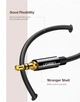 Кабель UGREEN AV134 3.5mm Male to 2x3.5mm Female 20cm Black (20816) - зображення 3